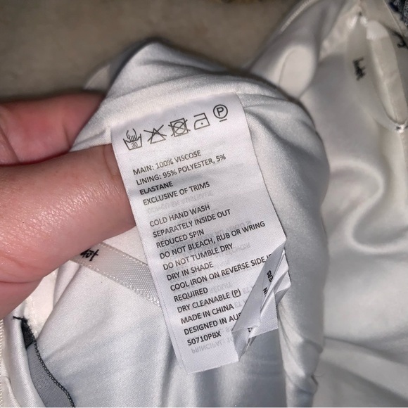 Bardot Navy and White Striped Belted Strapless Jumpsuit 4 - Picture 5 of 10